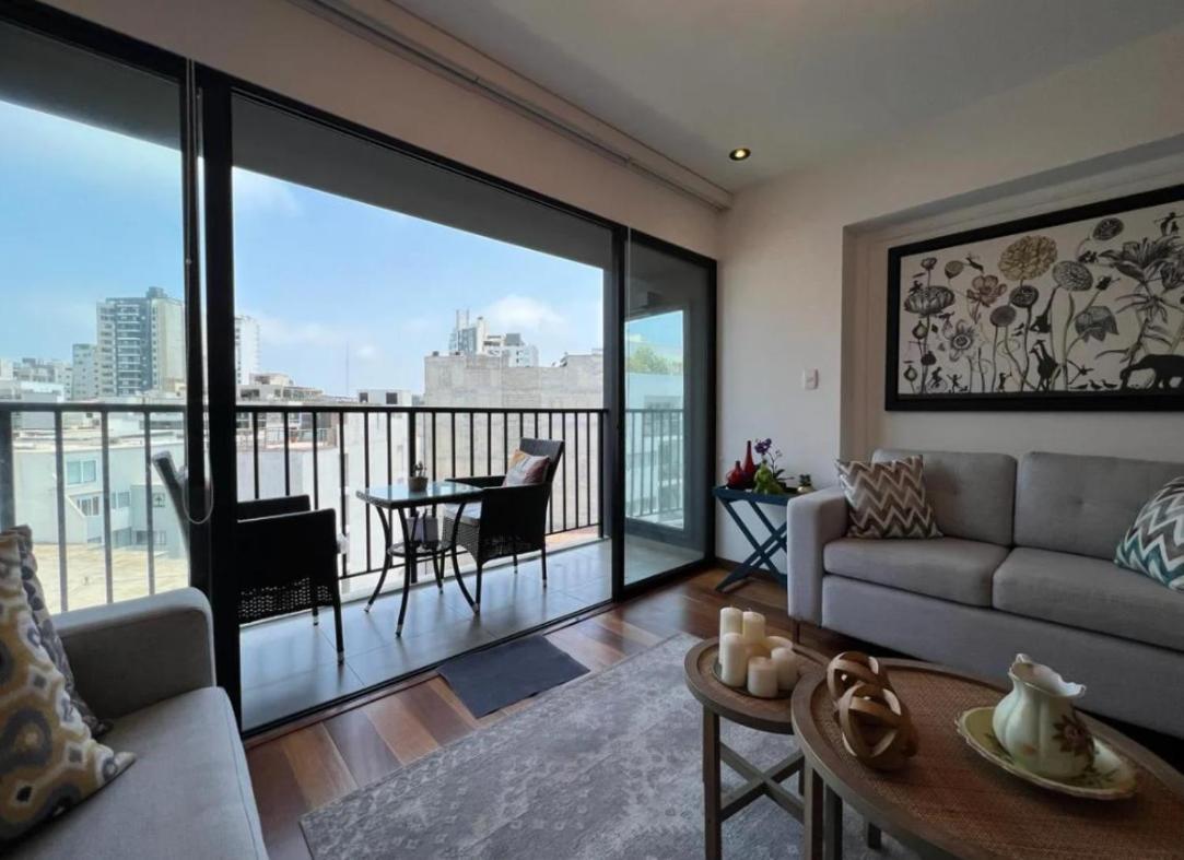 Exclusivo Y Moderno Depa En Miraflores Vista Al Mar Y A La Ciudad Amoblado Apartments Ліма Екстер'єр фото