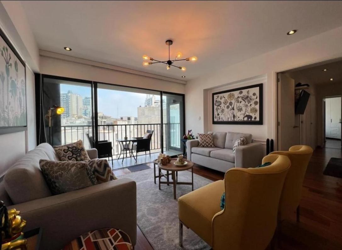 Exclusivo Y Moderno Depa En Miraflores Vista Al Mar Y A La Ciudad Amoblado Apartments Ліма Екстер'єр фото